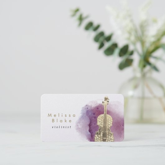 バイオ絵を描リング水カラスプラッシュデザイン 名刺 (スタンド正面)