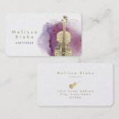 バイオ絵を描リング水カラスプラッシュデザイン 名刺 (正面/裏面)