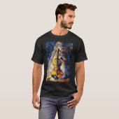 バイオ絵画リン奏者のオーケストラの弦P Tシャツ (正面フル)