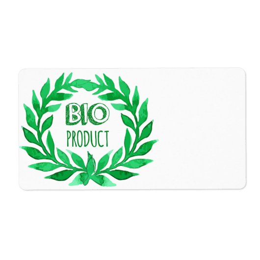 バイオ製品グリーンウォーターカラーファーム生鮮食品 ラベル (正面)