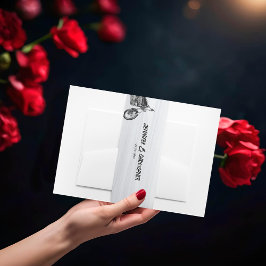 バイカジュアルクバイクもしくは自転車に乗る人をテーマモダン結婚にした 招待状ベリーバンド