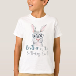 バイカラーのうさぎ 誕生日のお姉さんの弟 Tシャツ