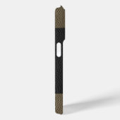 バイカラー ブラウン レザー エンボス加工 Case-Mate iPhoneケース (裏面 / 右)