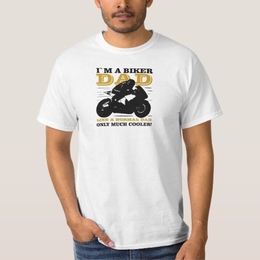 バイカーお父さん Tシャツ (正面)