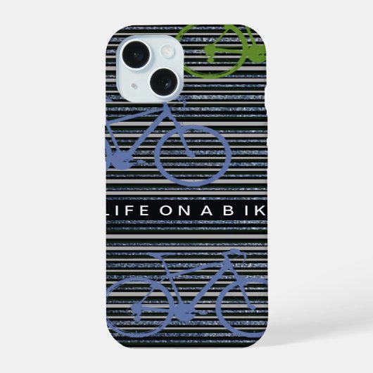 バイカーのための自転車 iPhone 15ケース (裏面)