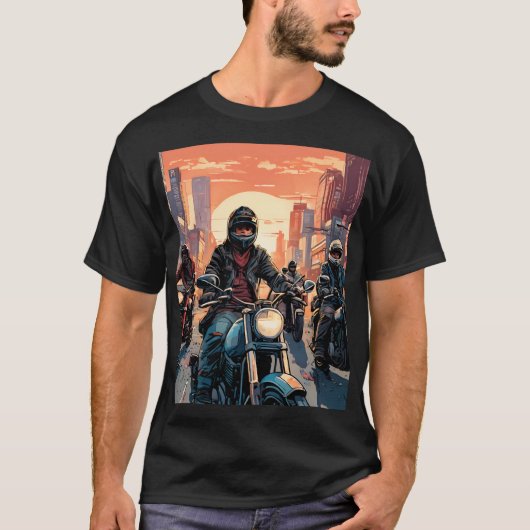 バイカーを称える Tシャツ (正面)