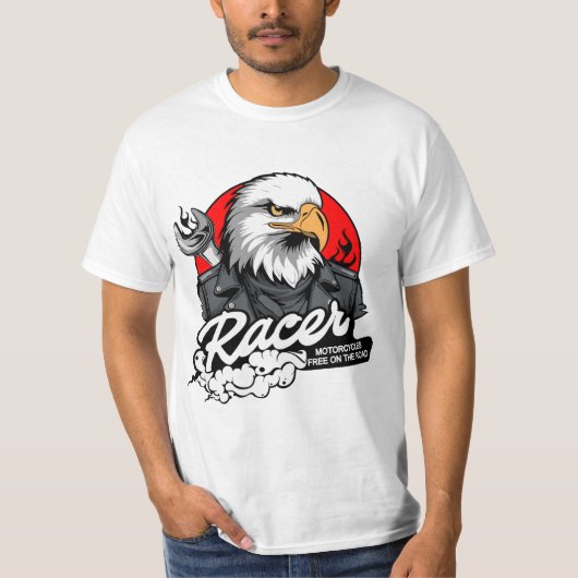 バイカーイーグル Tシャツ (正面)