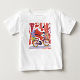 バイカーサンタクロース ベビーTシャツ
