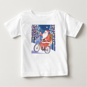 バイカーサンタクロース ベビーTシャツ