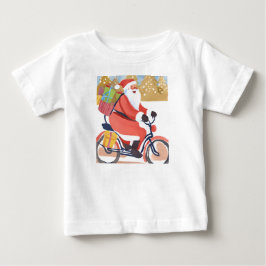 バイカーサンタクロース ベビーTシャツ