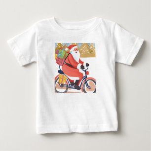 バイカーサンタクロース ベビーTシャツ