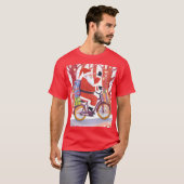 バイカーサンタクロース Tシャツ (正面フル)