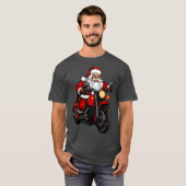 バイカーサンタクロースTシャツ Tシャツ (正面フル)