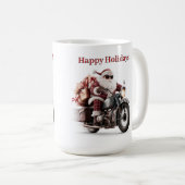 バイカーサンタ クリスマスコーヒーブレイク コーヒーマグカップ (正面右)