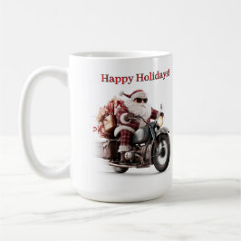 バイカーサンタ クリスマスコーヒーブレイク コーヒーマグカップ