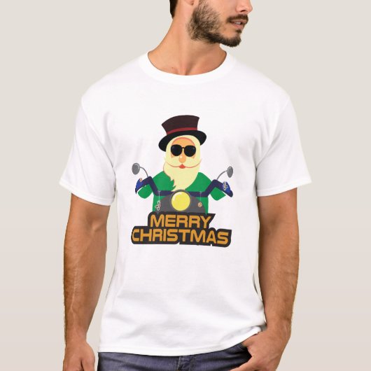 バイカーサンタTシャツ Tシャツ (正面)