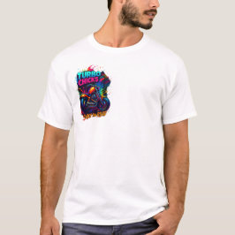 バイカーバーンザロードTシャツ | オートバイライダーTシャツ Tシャツ