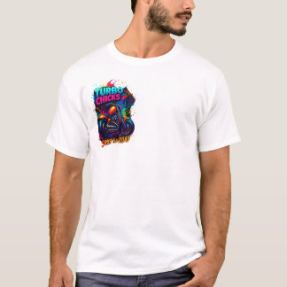 バイカーバーンザロードTシャツ | オートバイライダーTシャツ Tシャツ