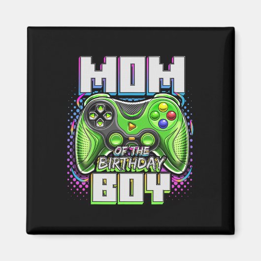 バイキンの誕生日おめでとうママ ゲーム柄バ マグネット (正面)