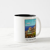 バイキングおもしろい戦士ユーモアのマグカップ ツートーンマグカップ (正面右)