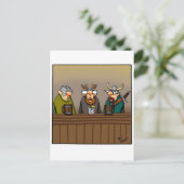 バイキングおもしろい飲み漫画 ポストカード (スタンド正面)