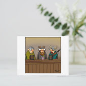 バイキングおもしろい飲み漫画 ポストカード (スタンド正面)