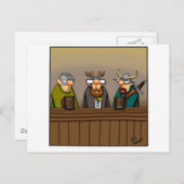 バイキングおもしろい飲み漫画 ポストカード (正面/裏面)