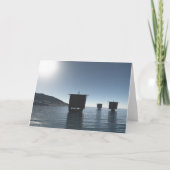 バイキングが月に照らされた夜に迫る長老 カード (正面)