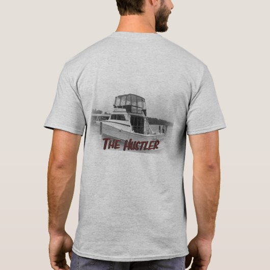 バイキングによってはハスラーの大尉がヨットに乗りますポール Tシャツ (裏面)