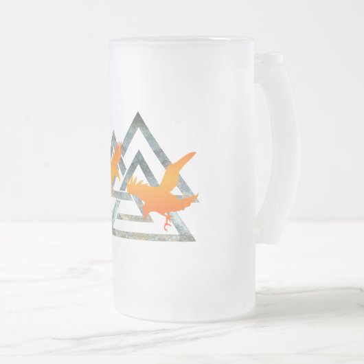 バイキングによって曇らされるマグ フロストグラスビールジョッキ (正面右)