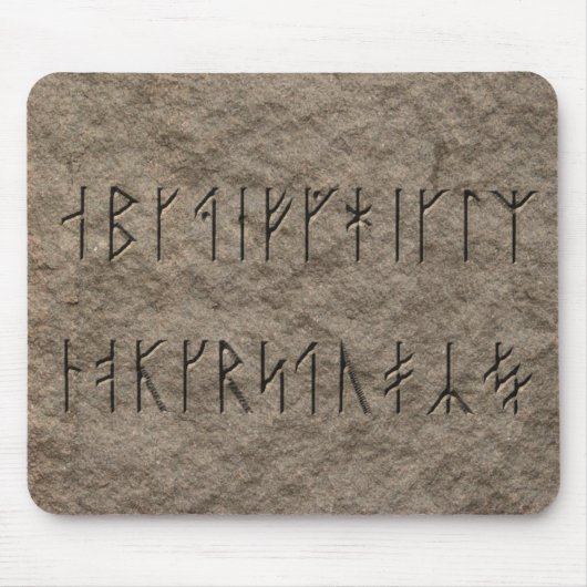 バイキングのアルファベット マウスパッド (正面)