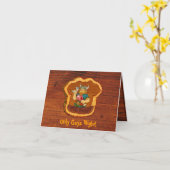 バイキングのカスタマイズ可能なノートカード カード (黄色い花)