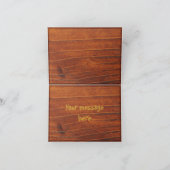 バイキングのカスタマイズ可能な文字のメッセージカード カード (内部)