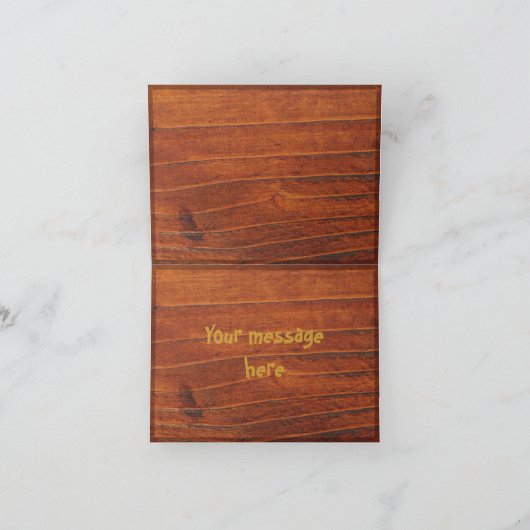 バイキングのカスタマイズ可能な文字のメッセージカード カード (内部)