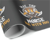 バイキングのギフト- Norseあなたとあるよろしいです ラッピングペーパー (ロールコーナー)