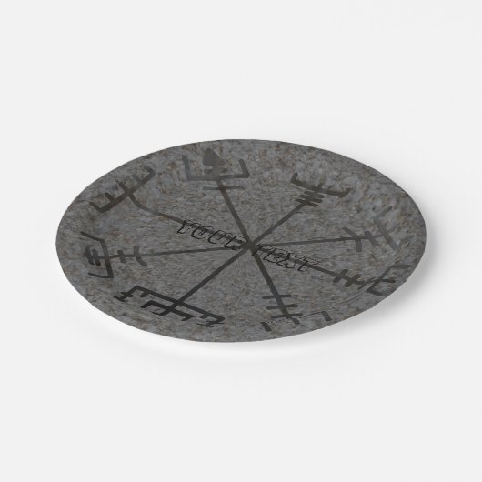 バイキングのコンパスの紙皿 ペーパープレート (アングル)