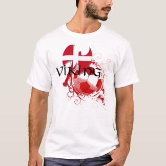 バイキングのサッカーのフットボールのFudboldのデンマークのギフト Tシャツ