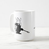バイキングのハリネズミのマグ コーヒーマグカップ (正面左)