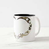 バイキングのハートのマグ ツートーンマグカップ (正面右)