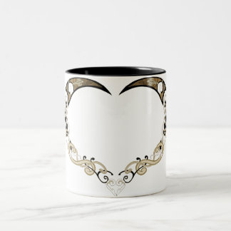 バイキングのハートのマグ ツートーンマグカップ