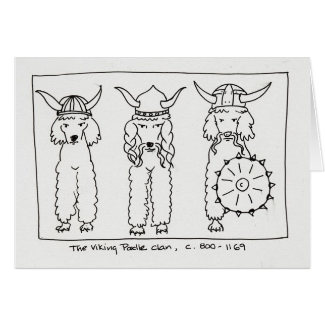 バイキングのプードル (正面横)