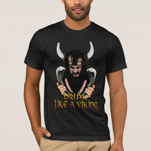 バイキングのワイシャツのような飲み物 Tシャツ (正面)