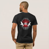 バイキングのワタリガラスの木のワイシャツ Tシャツ (裏面フル)