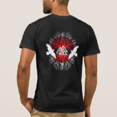 バイキングのワタリガラスの木のワイシャツ Tシャツ (裏面)