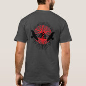 バイキングのワタリガラスの木2のワイシャツ Tシャツ (裏面)