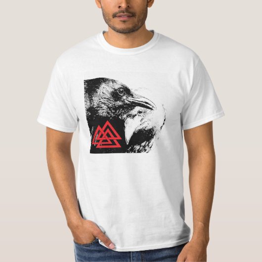 バイキングのワタリガラス Tシャツ (正面)