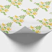 バイキングのヴァルハラのクリスマスツリー ラッピングペーパー (角)