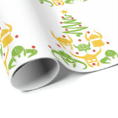 バイキングのヴァルハラのクリスマスツリー ラッピングペーパー (ロールコーナー)