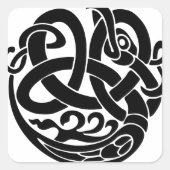 バイキングの世界蛇行の世界のイーターJormungandr スクエアシール (正面)