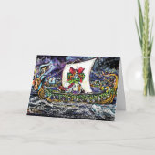 バイキングの休日のバセット犬カード シーズンカード (正面)